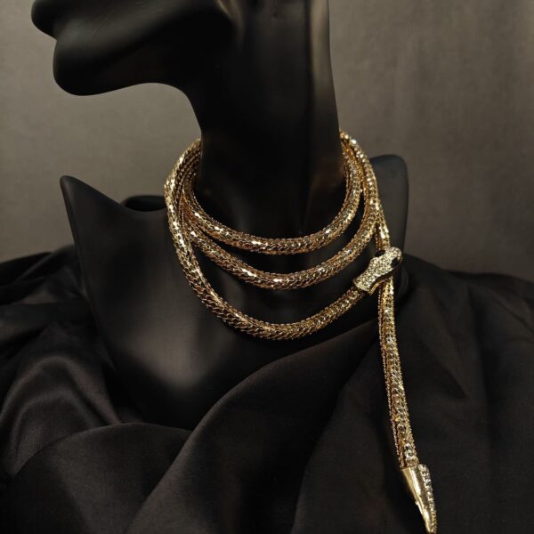 Oroborus Coil Necklace- 44 inch - Image 2