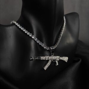 Iced Kalashnikov Pendant