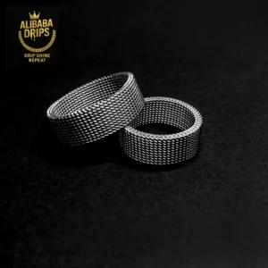 EverLast Silver Duo Stainless Steel Ring Set